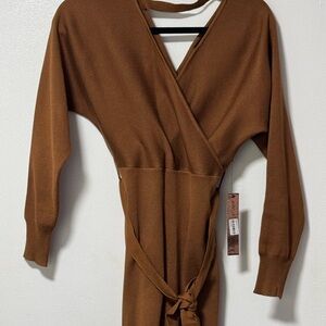 Almost Famous Brown Midi Dress